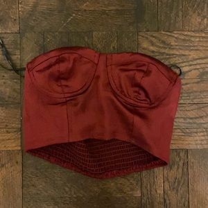 Medium red corset top